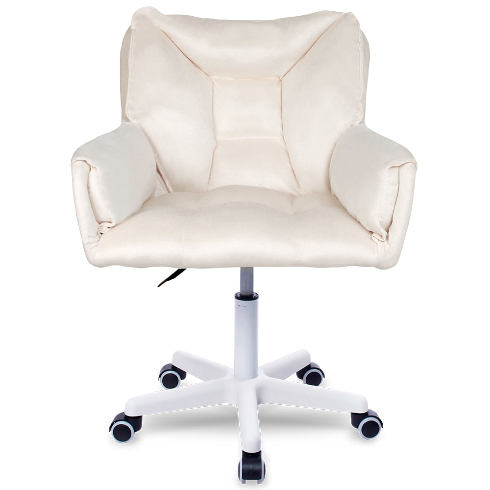 Silla de oficina Buckingham Vanity máx. 70 kg PVC beige