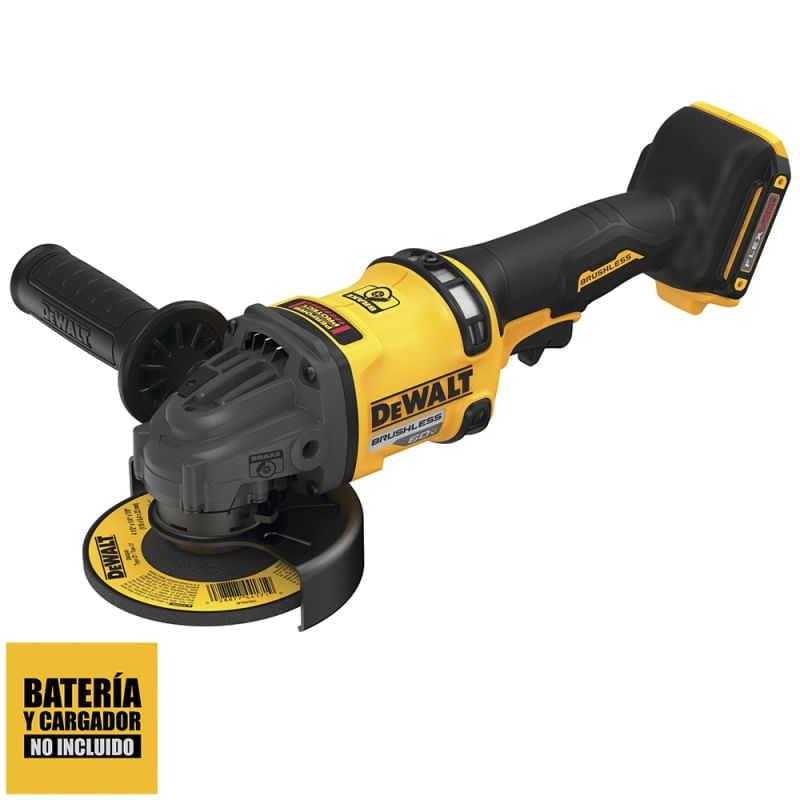 Amoladora angular Dewalt DCG418B-B2 4 1/2" 60V XR Baterool