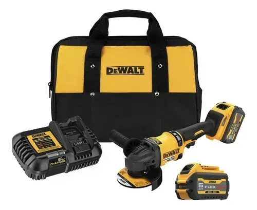 Amoladora angular Dewalt 5 60v Flexvolt Brushless + 2 Baterí
