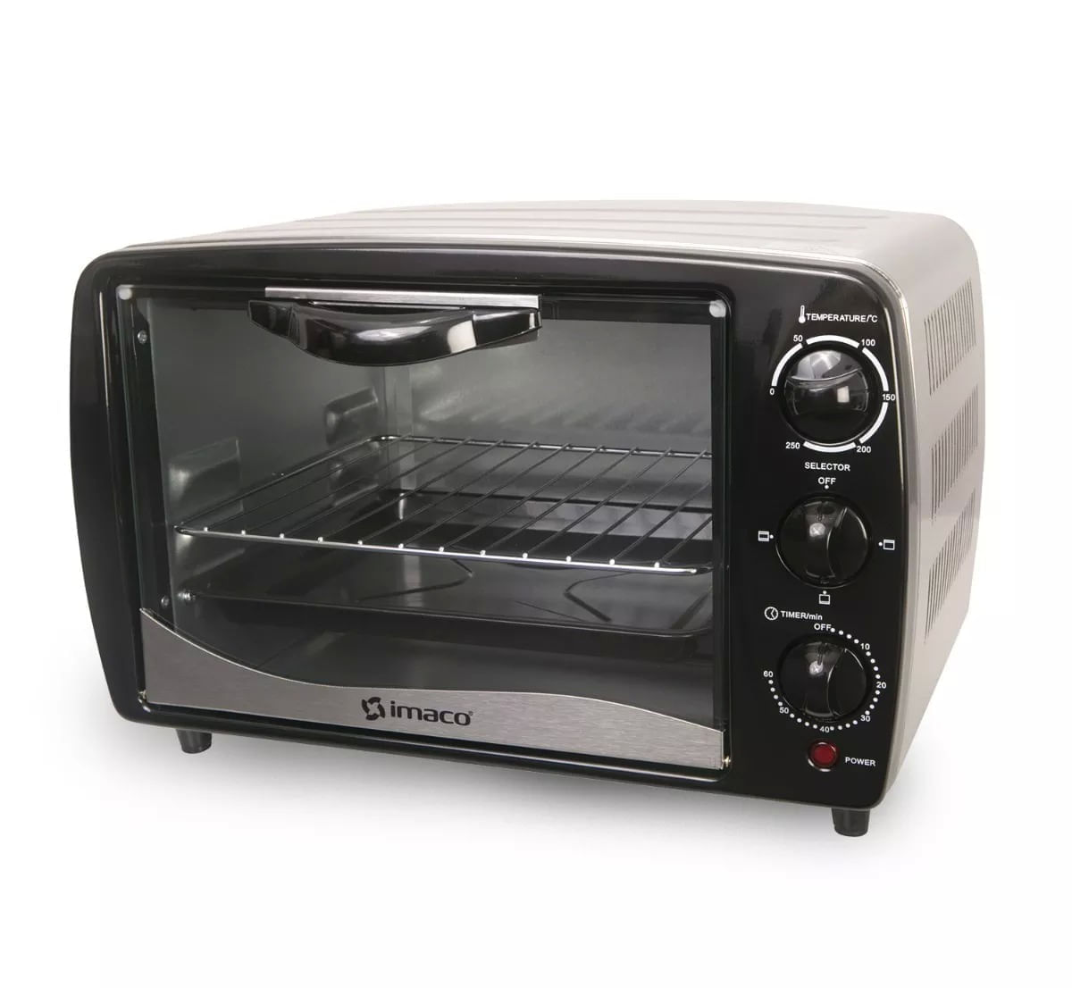 Horno eléctrico Imaco HE14S 1200w 14L metálico negro