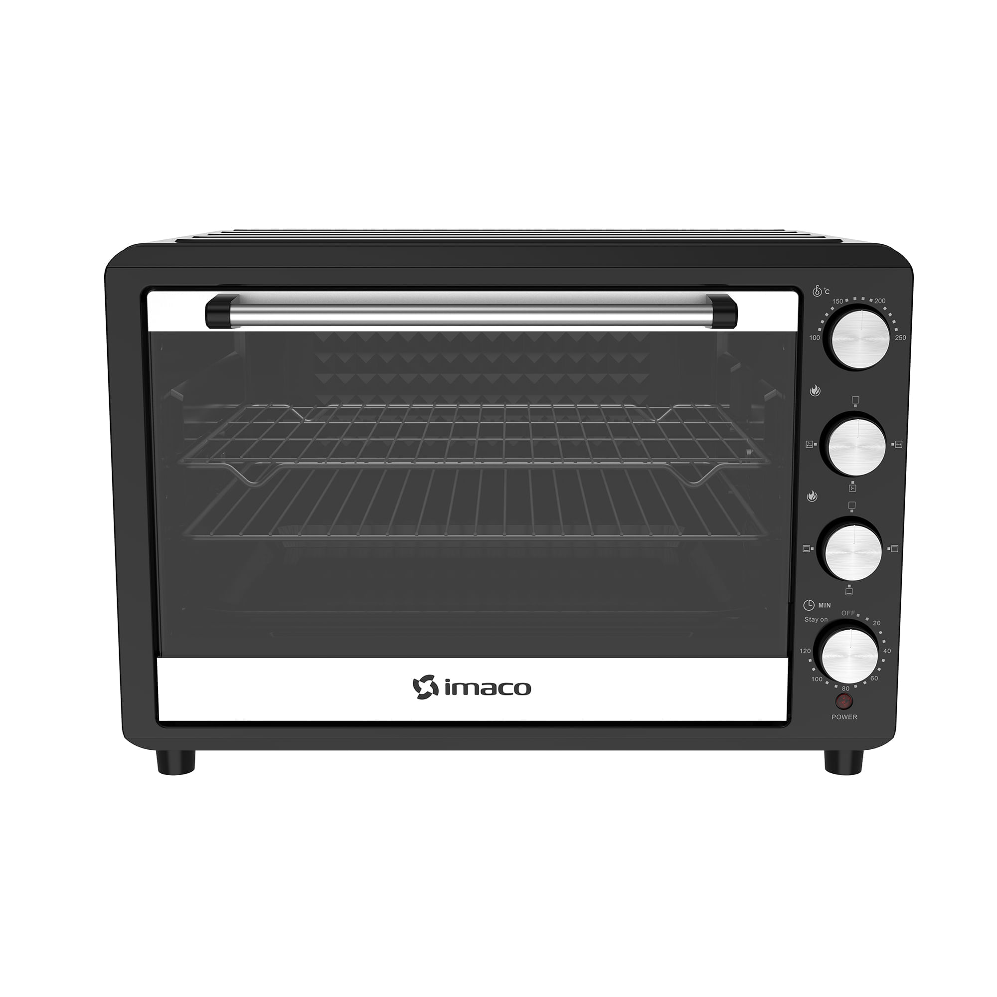 Horno eléctrico rosticero Imaco HEB75R 2400w 75L negro