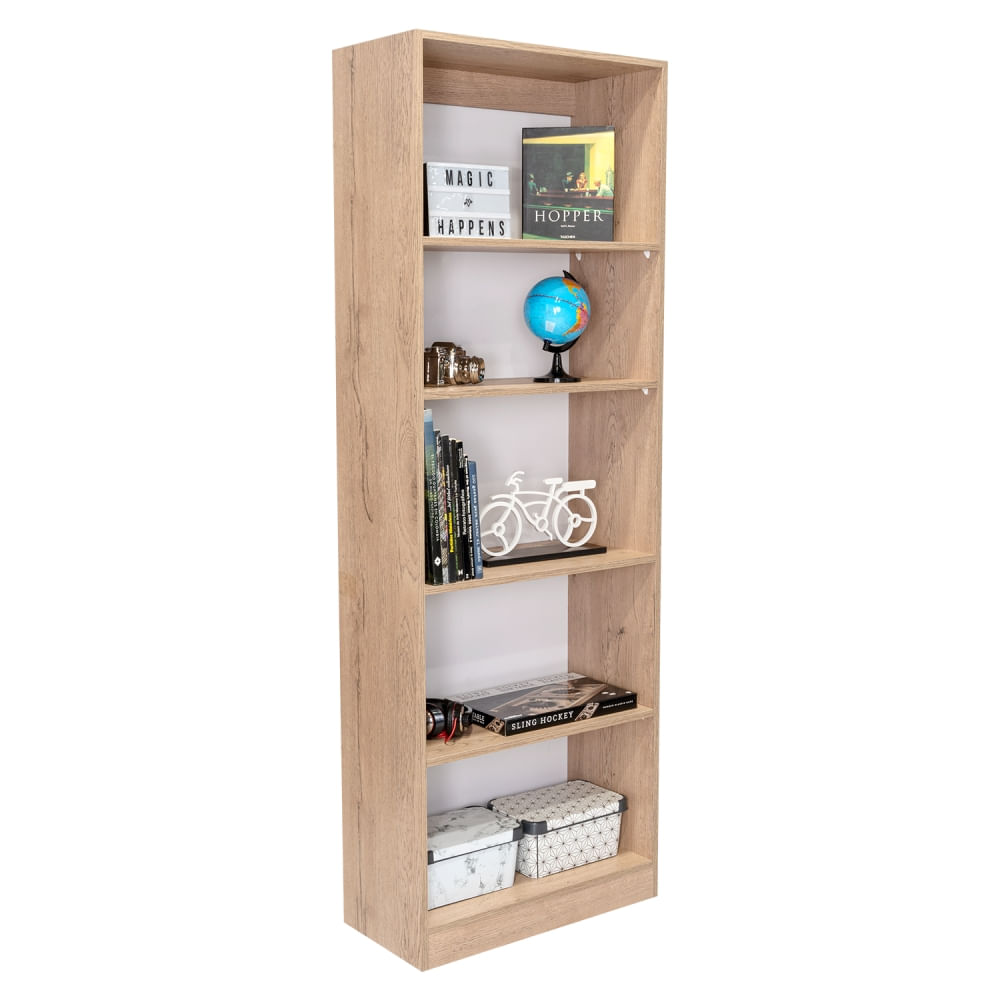 Estante 5 niveles Home-E2 Macadamia 180.6 x 62.8 x 29.9 cm