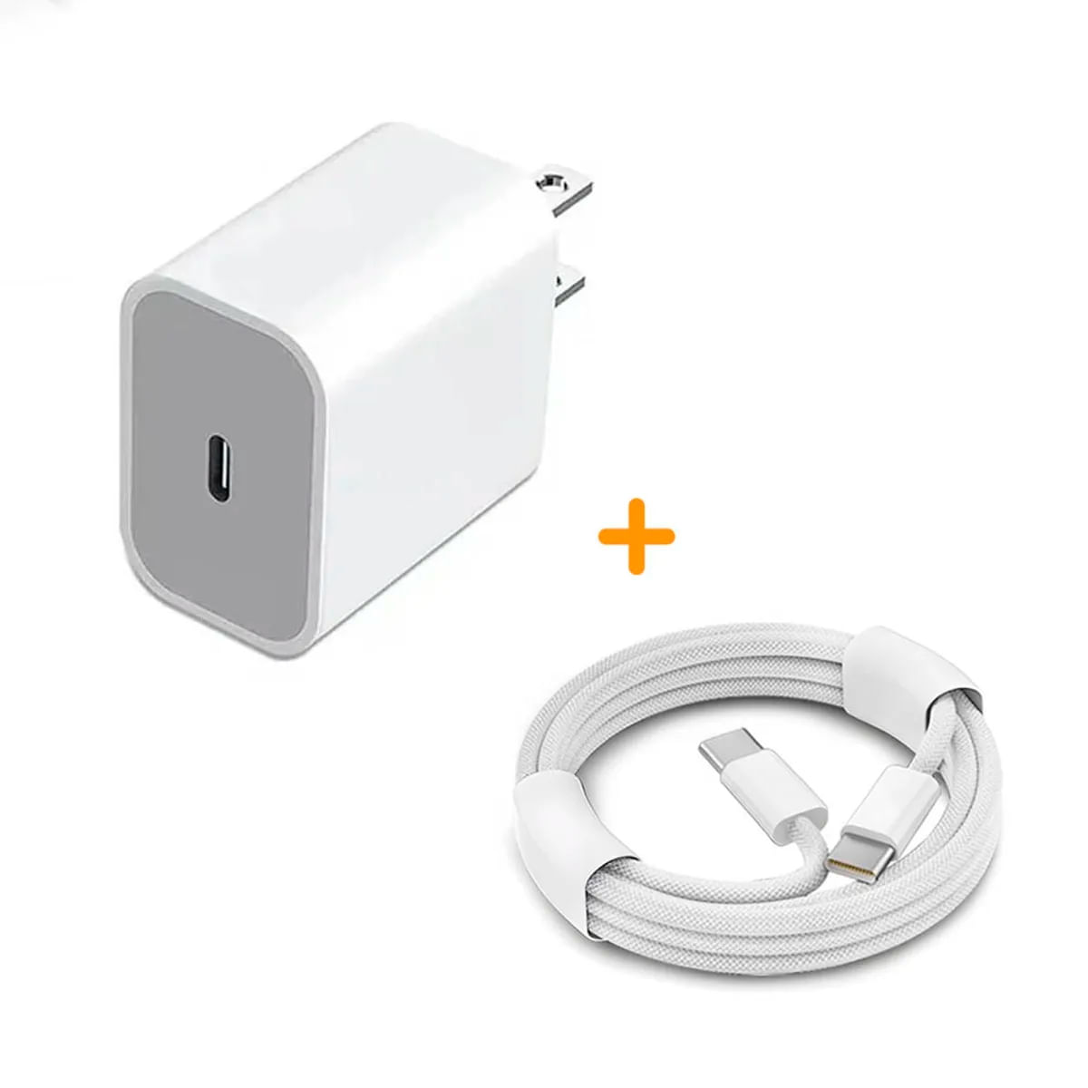 Adaptador + Cable SyShop GAR153 Tipo-C 20W para iPhone